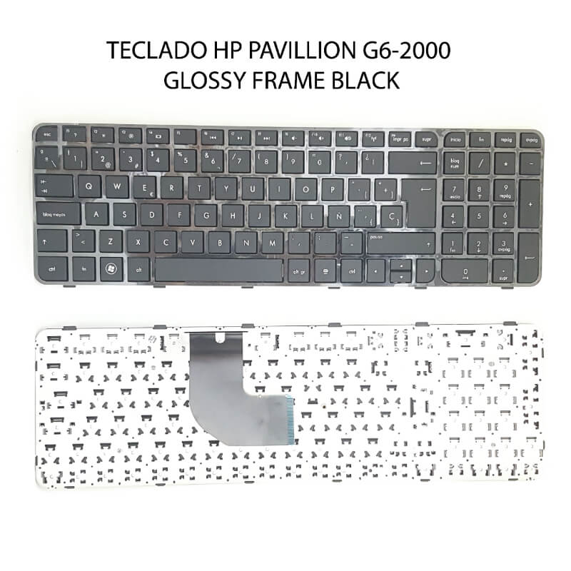 TECLADO HP PAVILLION G6-2000 GLOSSY FRAME BLACK