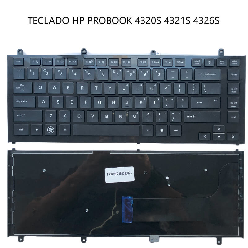 TECLADO HP PROBOOK 4320S 4321S 4326S BLACK FRAME BLACK