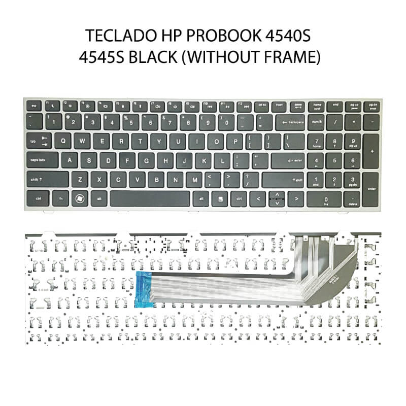 TECLADO HP PROBOOK 4540S 4545S BLACK(without FRAME
