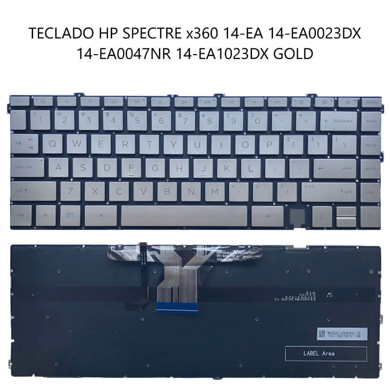 TECLADO HP Spectre x360 14-EA 14-EA0023DX 14-EA0047NR 14-EA1023DX GOLD US