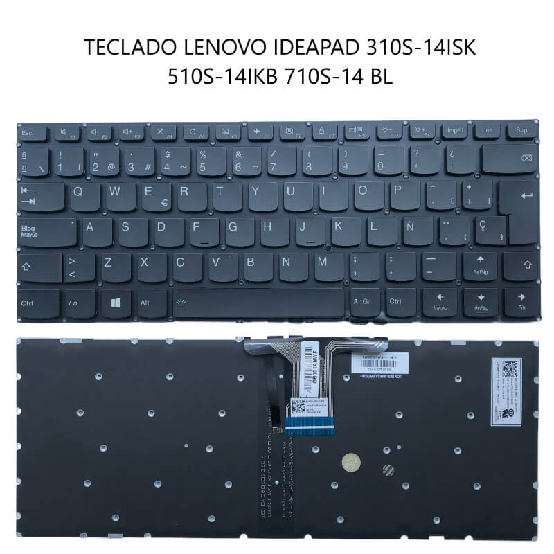 TECLADO LENOVO IDEAPAD 310S-14ISK 510S-14IKB 710S-14 BL