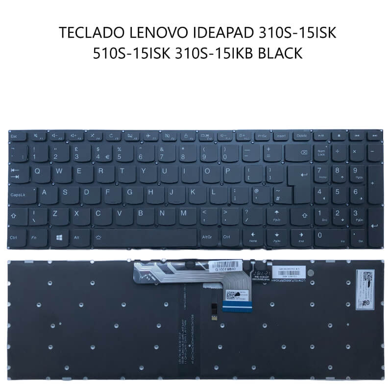 TECLADO LENOVO Ideapad 310S-15ISK 510S-15ISK 310S-15IKB