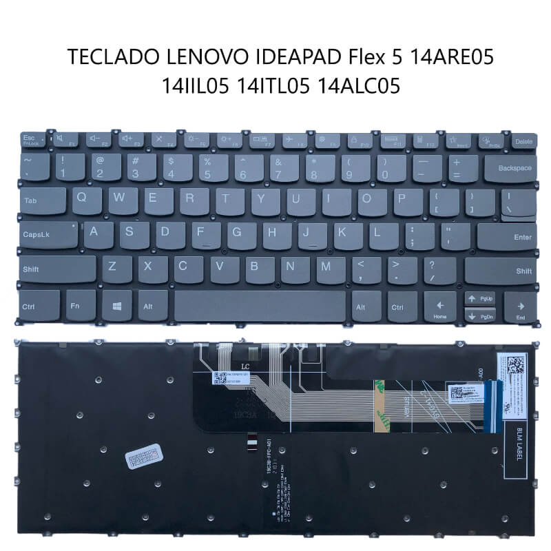 TECLADO LENOVO IDEAPAD Flex 5 14ARE05 14IIL05 14ITL05 14ALC05
