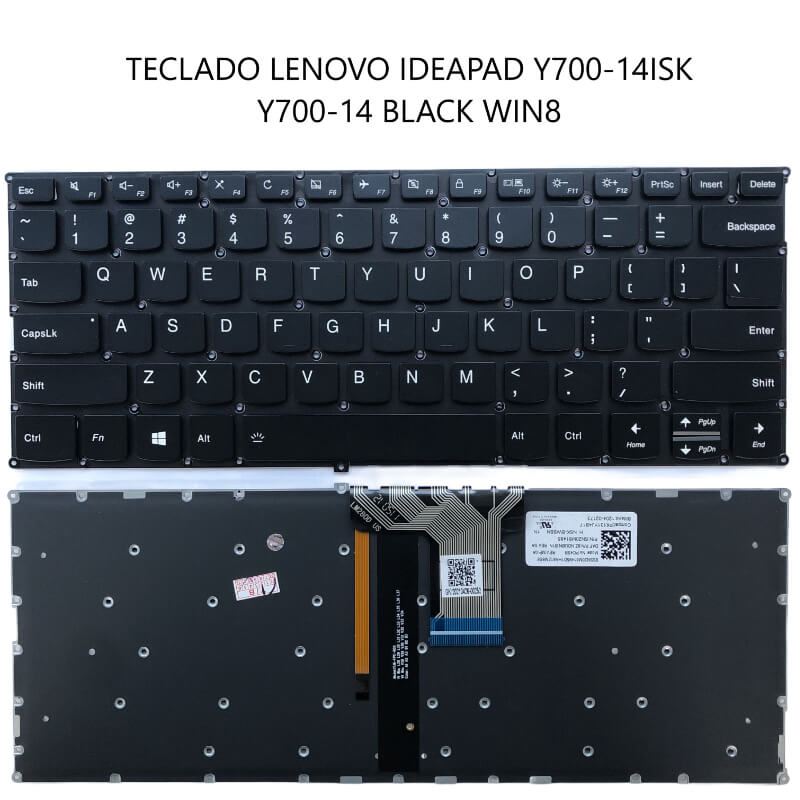 TECLADO LENOVO ideapad Y700-14ISK Y700-14 BLACK WIN8