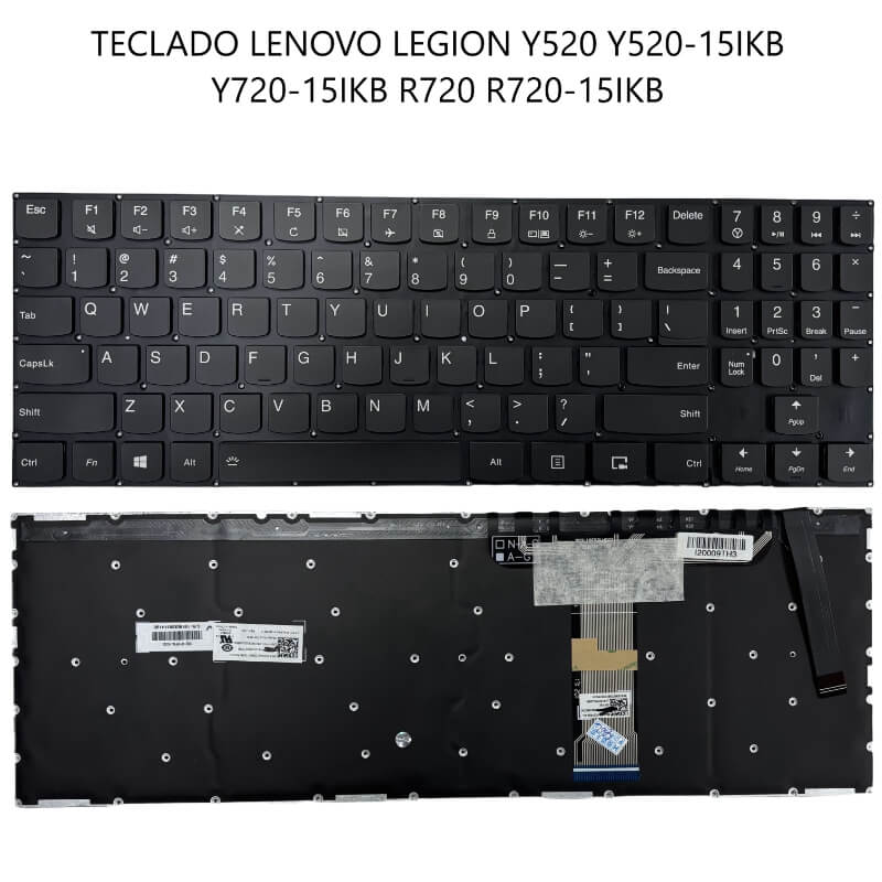 TECLADO Lenovo Legion Y520 Y520-15IKB Y720-15IKB R720 R720-15IKB