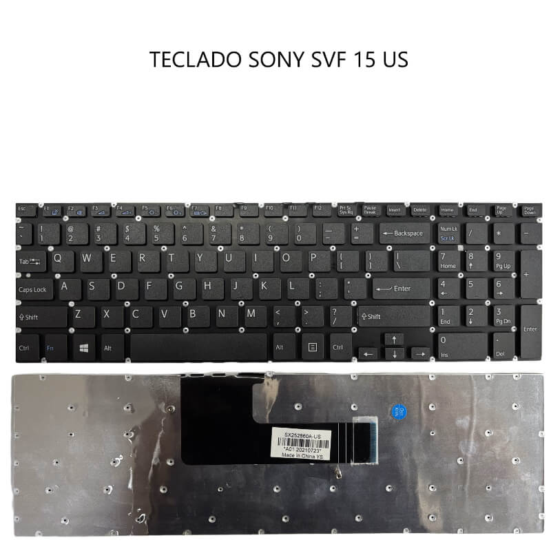TECLADO SONY SVF 15 BLACK