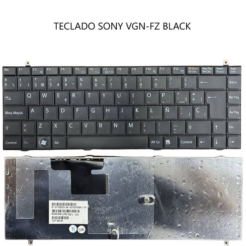 TECLADO SONY VGN-FZ
