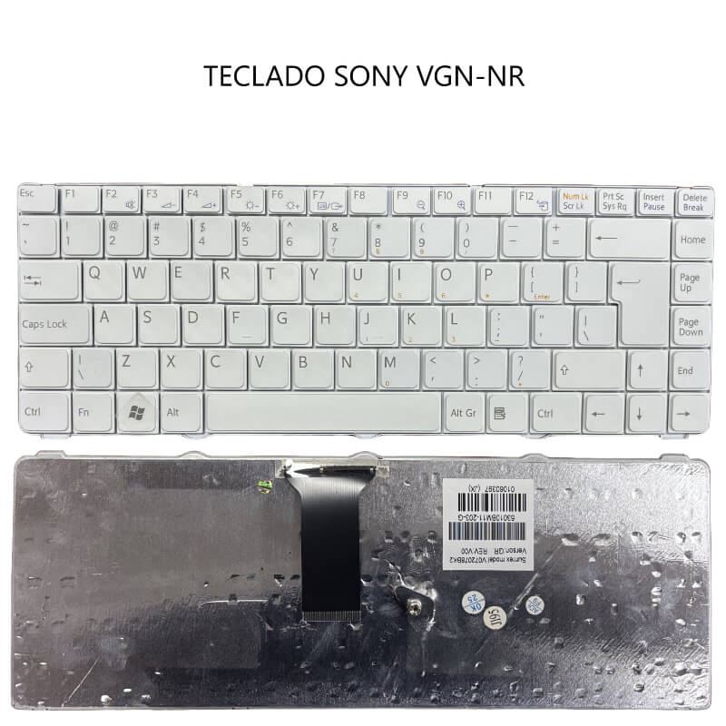 TECLADO SONY VGN-NR WHITE