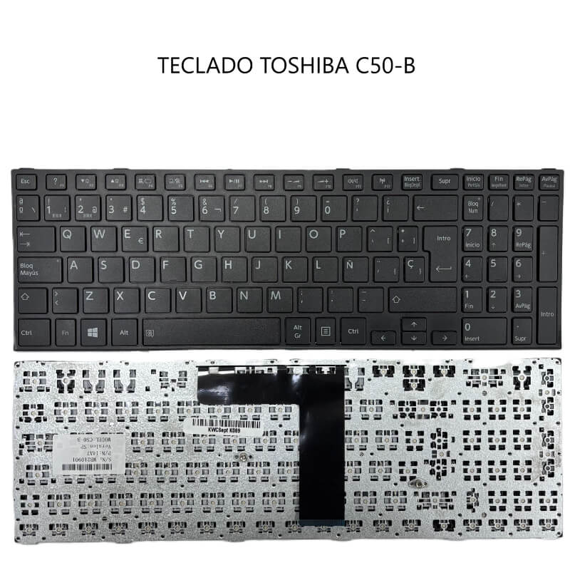 TECLADO TOSHIBA C50-B BLACK