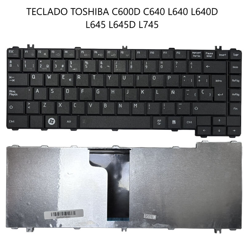 TECLADO TOSHIBA C600D C640 L640 L640D L645 L645D L745