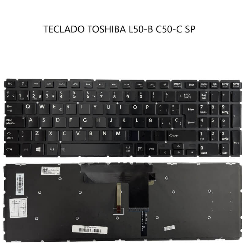 TECLADO TOSHIBA L50-B C50-C SP ENTER GRANDE