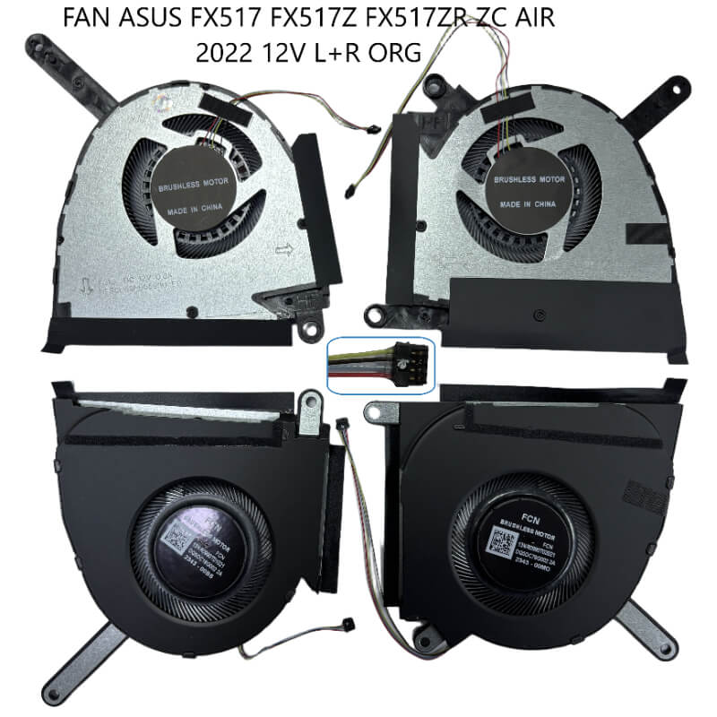 FAN ASUS FX517 FX517Z FX517ZR ZC AIR 2022 12V L+R