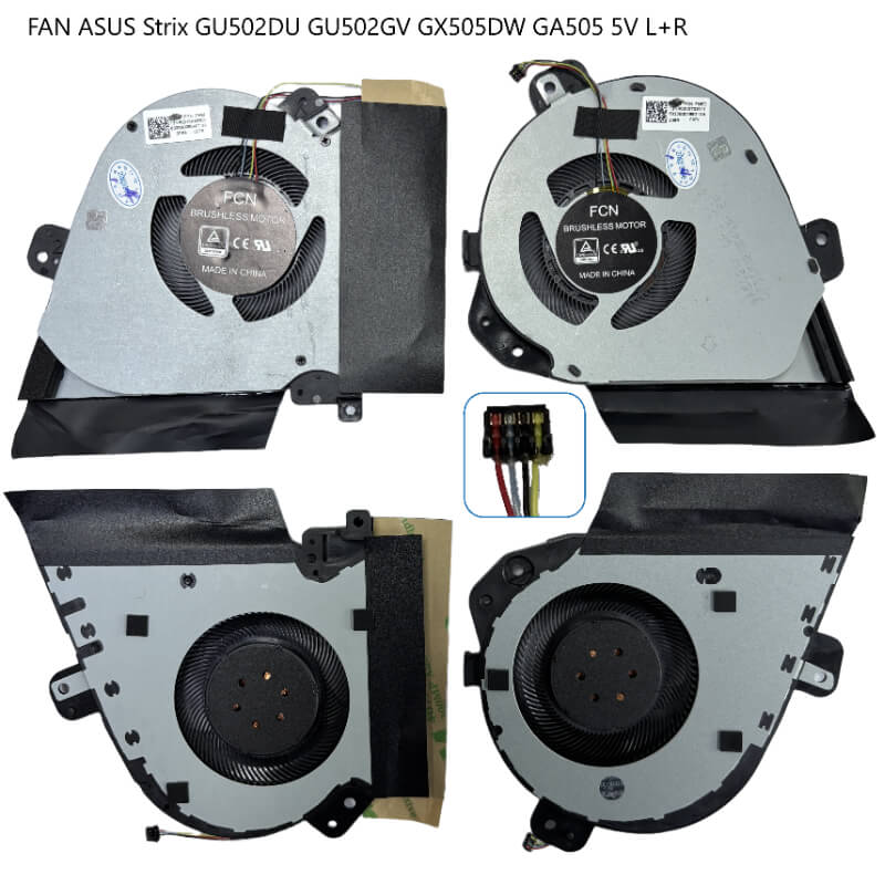 FAN ASUS Strix GU502DU GU502GV GX505DW GA505 5V L+R