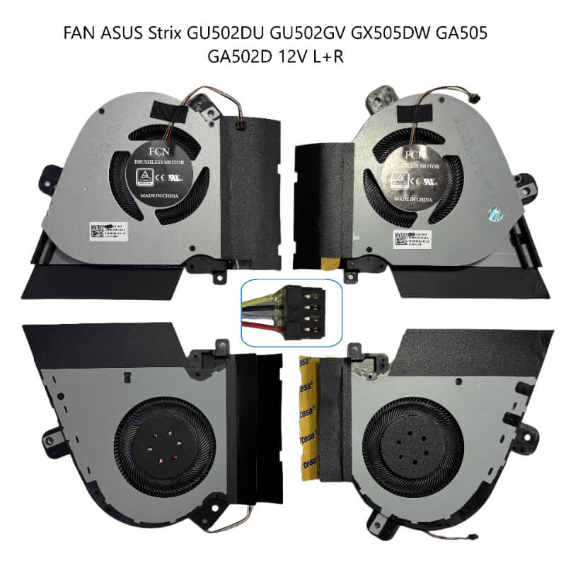 FAN ASUS STRIX GU502DU GU502GV GX505DW GA505 GA502D 12V L+R