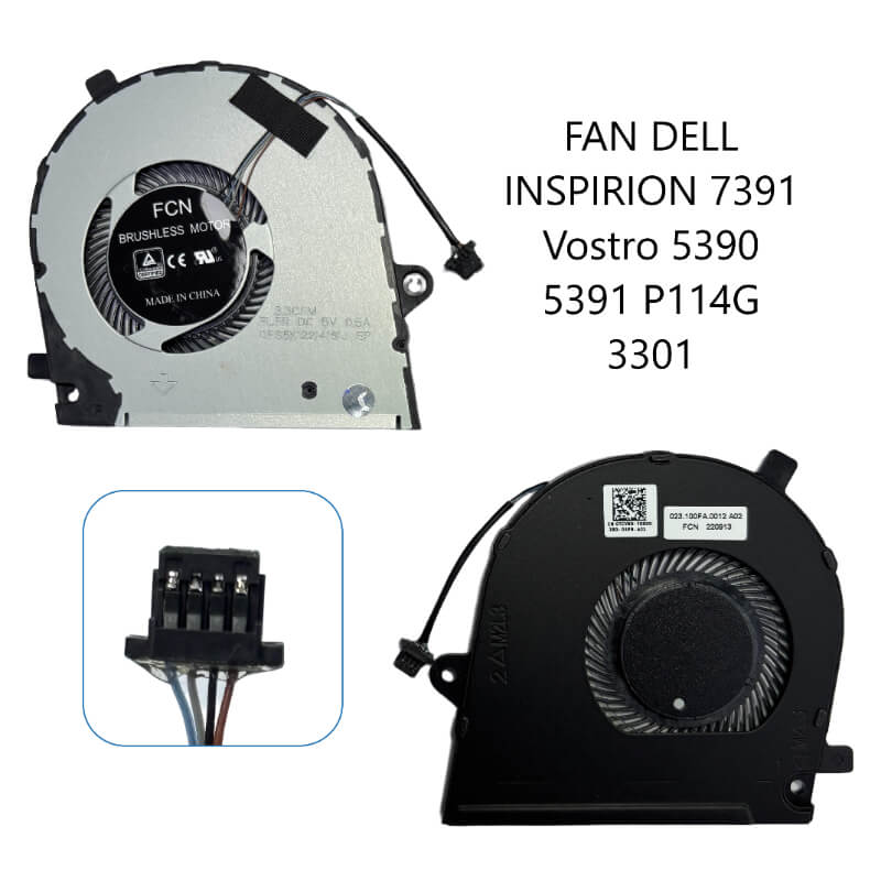 FAN DELL Inspiron 7391 Vostro 5390 5391 P114G 3301