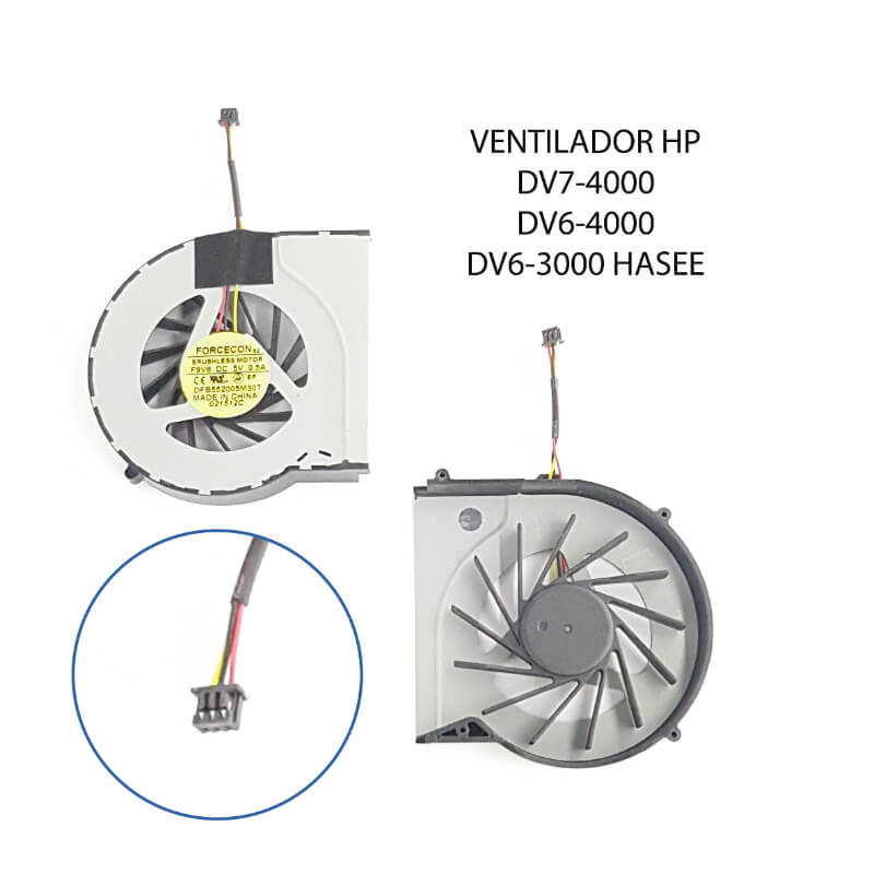 FAN Hp Dv7-4000 Dv6-4000 Dv6-3000 Hasee A560p K580p K580s