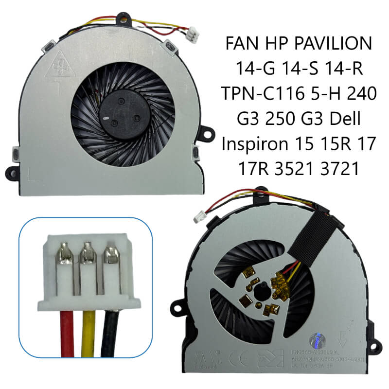 FAN HP Pavilion 14-G 14-S 14-R TPN-C116 5-H 240 G3 250 G3 Dell Inspiron 15 15R 17 17R 3521 3721