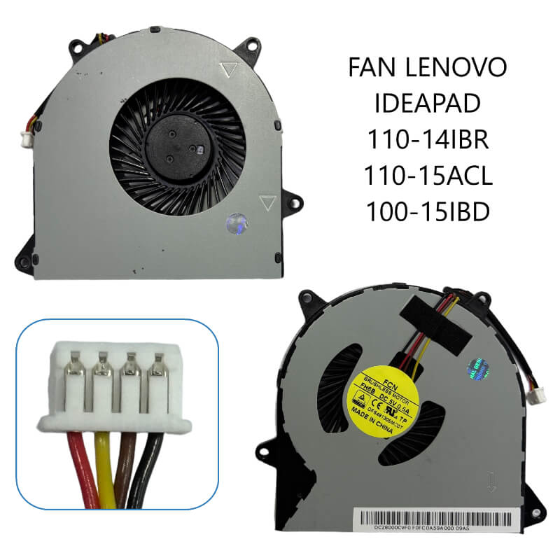 FAN Lenovo IdeaPad 110-14IBR 110-15ACL 100-15IBD Laptop Fan 4Pin