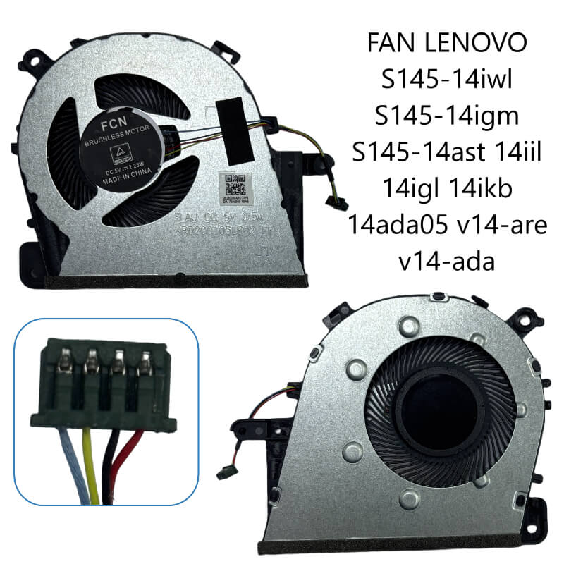FAN LENOVO S145-14iwl S145-14igm S145-14ast 14iil 14igl 14ikb 14ada05 v14-are v14-ada