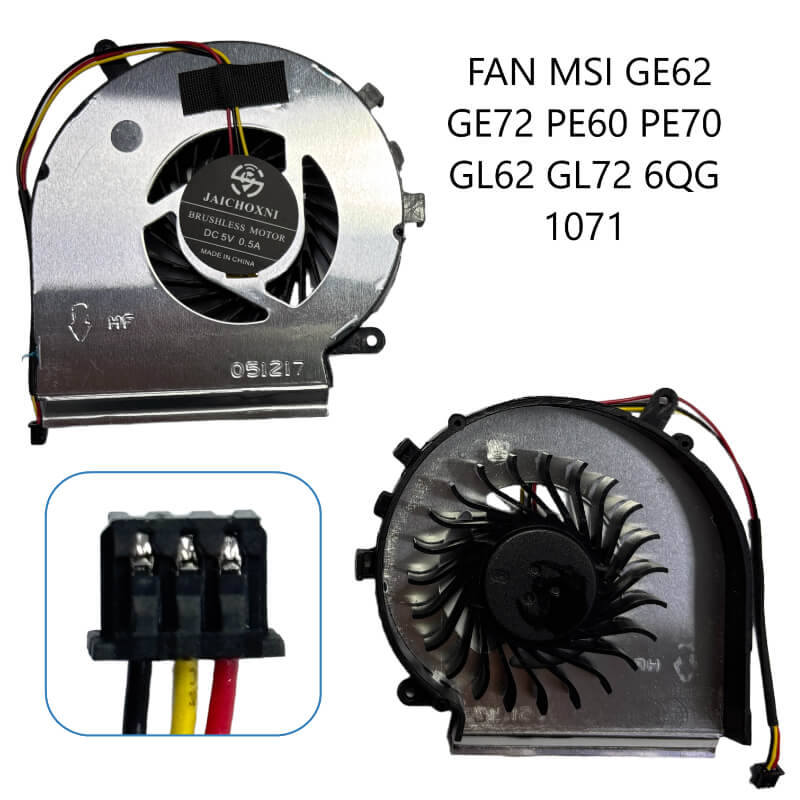 FAN MSI GE62 GE72 PE60 PE70 GL62 GL72 6QG 1071
