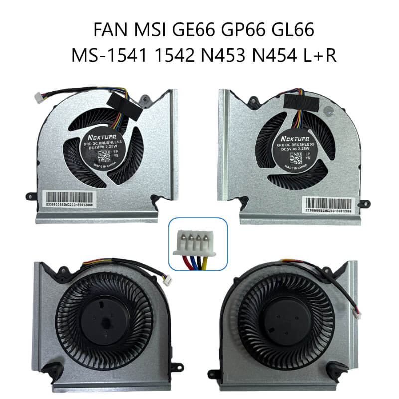 FAN MSI GE66 GP66 GL66 MS-1541 1542 N453 N454 L+R