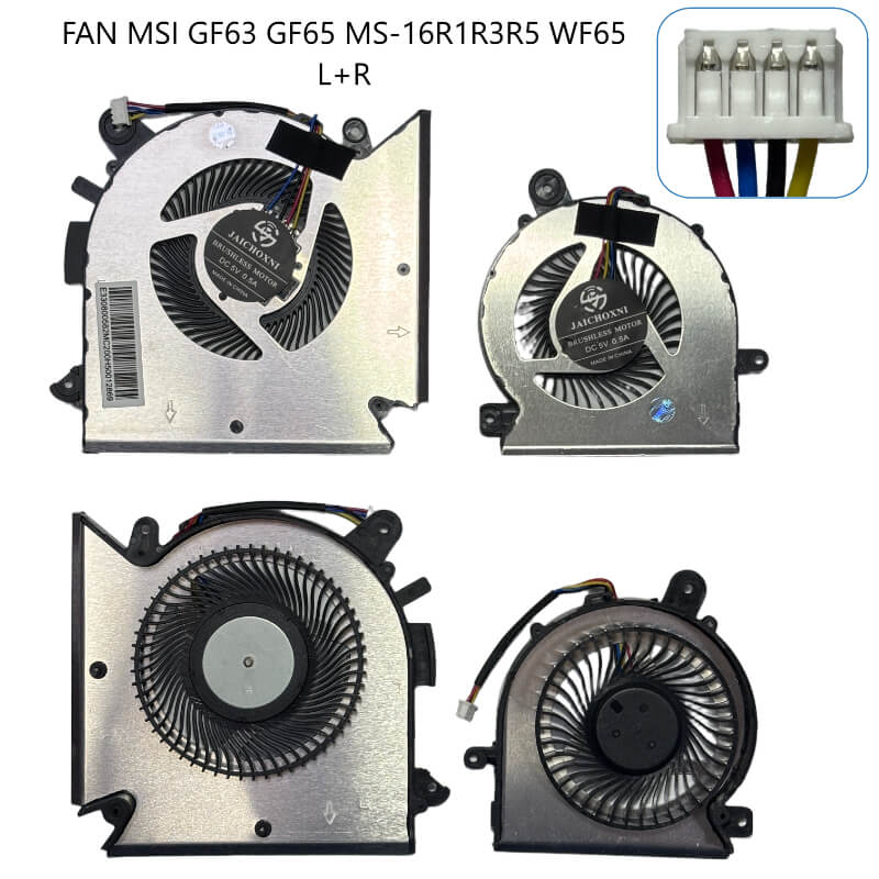 FAN MSI GF63 GF65 MS-16R1/R3/R5 WF65 L+R