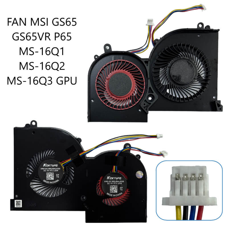 FAN MSI GS65 GS65VR P65 MS-16Q1 MS-16Q2 MS-16Q3 GPU