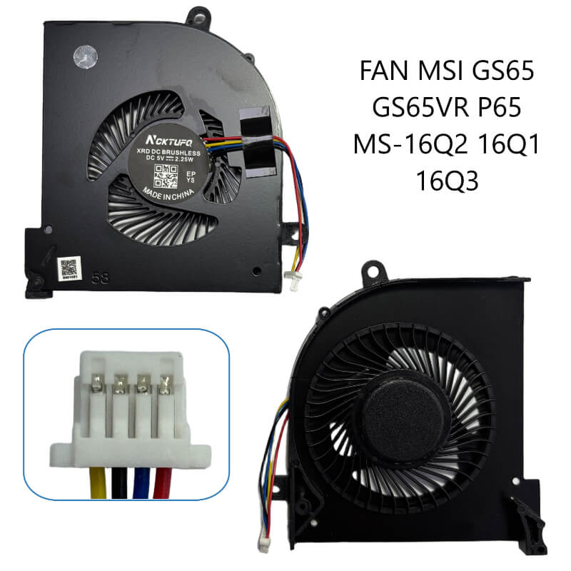 FAN MSI GS65 GS65VR P65 MS-16Q2 16Q1 16Q3