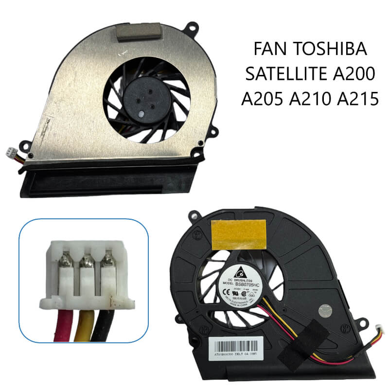 FAN TOSHIBA Satellite A200 A205 A210 A215 TOSHIBA Satellite L450 L450D L455 L455D