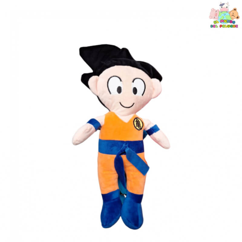 Peluche Goku #1 – Personaje de Anime | Túnica Naranja | 35cm de Altura – El Mundo del Peluche Querétaro