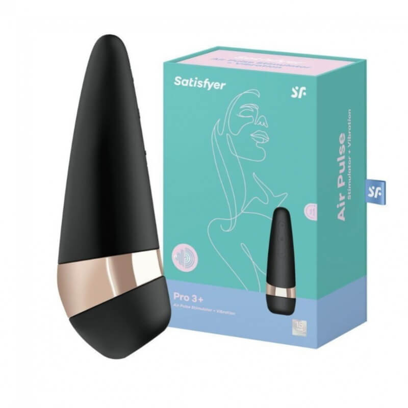 Satisfyer Pro 3+ Vibración: Estimulador de Clítoris con Ondas de Presión y Vibración | Orgasmos Explosivos