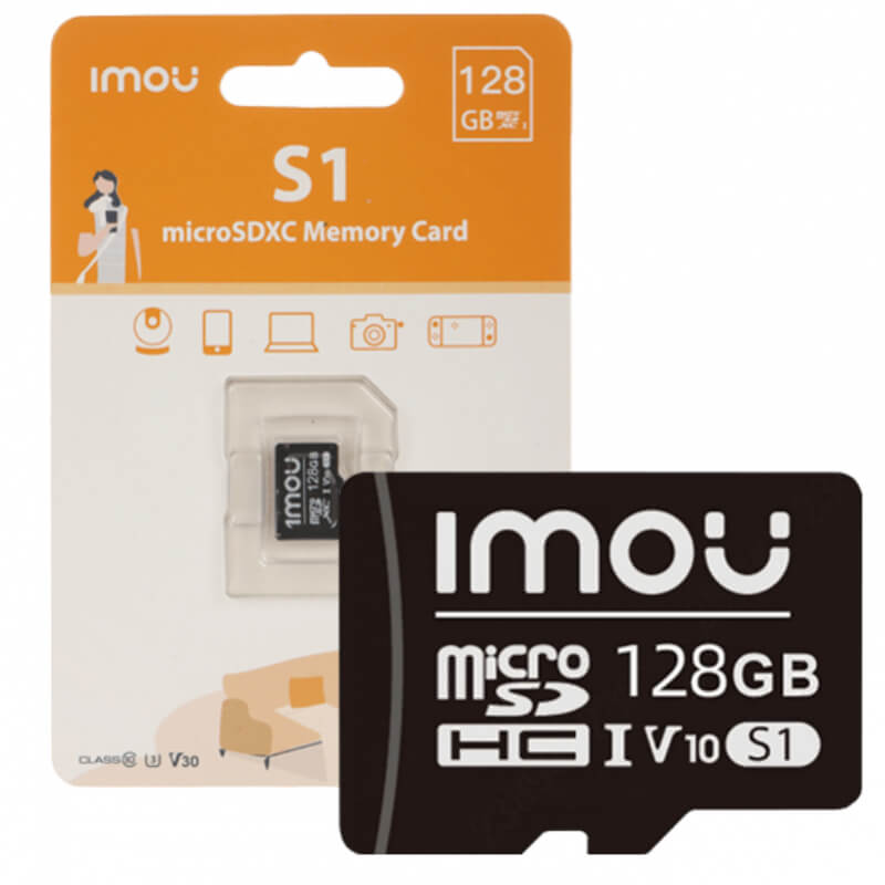 Imou | Tarjeta de Memoria microSD 128GB | Alta Velocidad | Clase 10 U3 V30