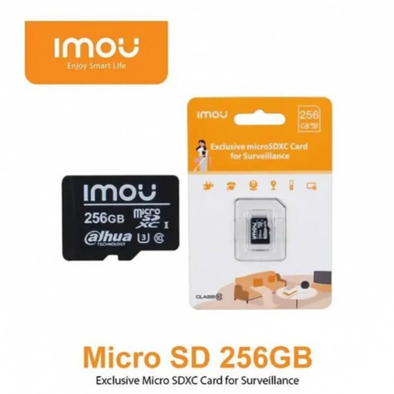 Imou | Tarjeta de Memoria microSD 256GB | Alta Velocidad | Clase 10 U3 V30