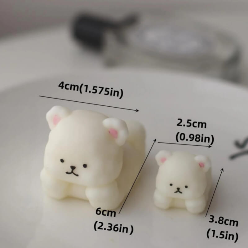 Combo de moldes de silicona con diseño de MOLDE OSO OBSERVADOR 3D L y S para uso en Velas, jabón, yeso, alimentos, resina. precio individual.