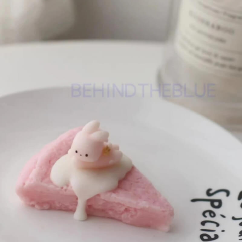 Molde de silicona con diseño de Conejo Acostado Mini kawaii para uso en Velas, jabón, yeso, alimentos, resina, hielo.
