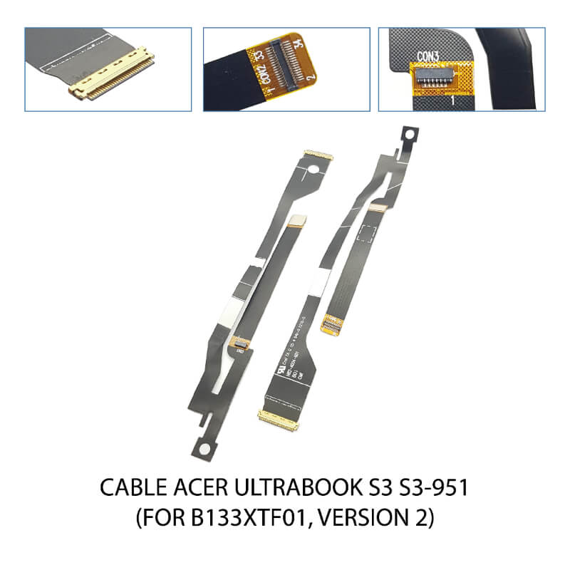 CABLE FLEX ACER Ultrabook S3 S3-951(For B133XTF01 ,version 2),OEM