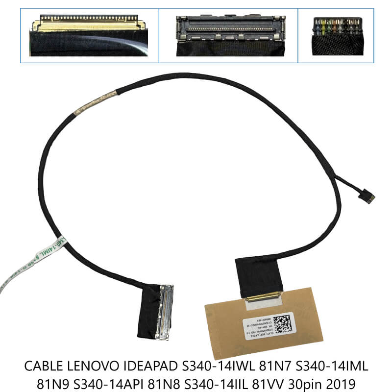 CABLE FLEX LENOVO Ideapad S340-14IWL 81N7 S340-14IML 81N9 S340-14API 81N8 S340-14IIL 81VV 30pin 2019