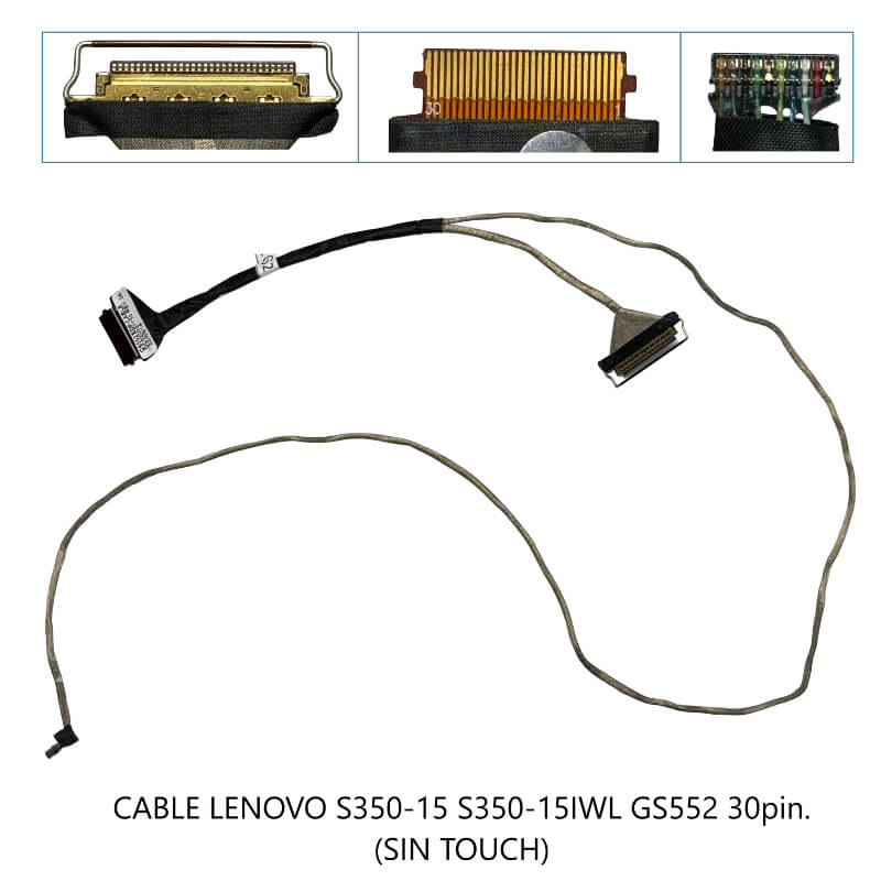 CABLE FLEX LENOVO S350-15 S350-15IWL GS552 Without touch 30pin. (SIN TOUCH)
