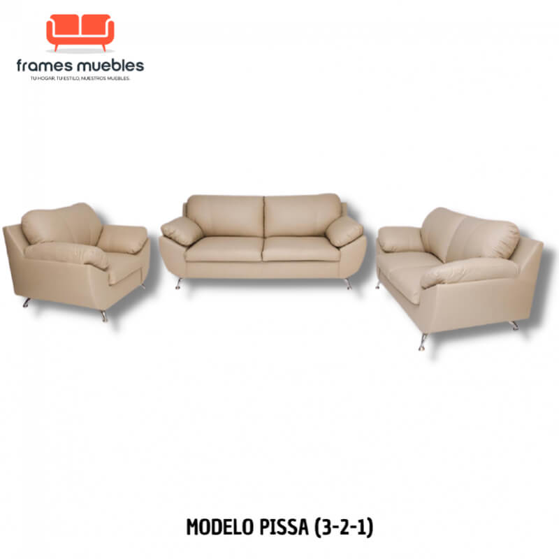 Juego de Sala Pissa (3-2-1) – Diseño Contemporáneo y Personalización para Tu Hogar | Frames Muebles