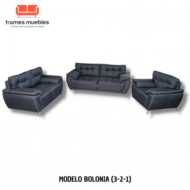 Juego de Sala Bolonia (3-2-1) – Elegancia Modular y Personalizable para Tu Hogar | Frames Muebles