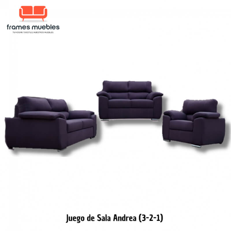 Juego de Sala Andrea (3-2-1) – Elegancia Personalizable con Confort Inigualable | Frames Muebles