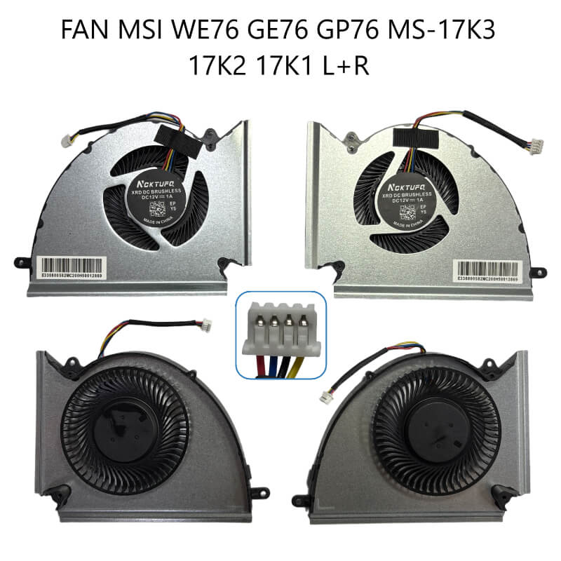 FAN MSI WE76 GE76 GP76 MS-17K3 17K2 17K1 L+R