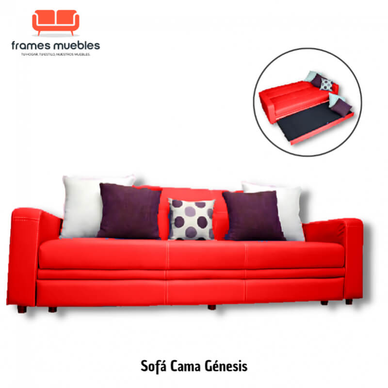Sofá Cama Génesis – Diseño Multifuncional y Estilo Moderno Personalizable | Frames Muebles