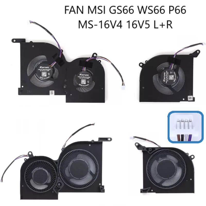 FAN MSI GS66 WS66 P66 MS-16V4 16V5 L+R