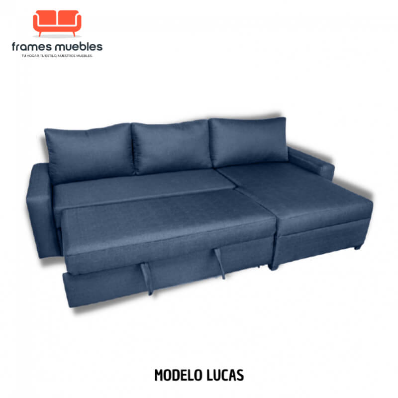 Sala Multifuncional Modelo Lucas – Sofá Cama con Almacenamiento Integrado, Adaptable a Tu Estilo y Espacio | Frames Muebles