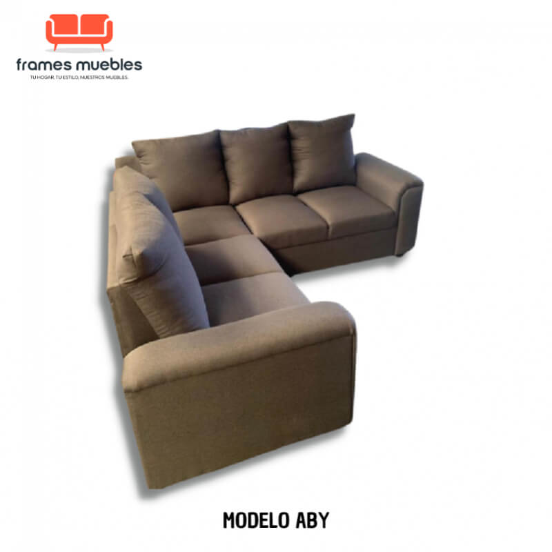 Modelo Modular Aby – Sofá Compacto y Personalizable para Espacios Reducidos | Frames Muebles