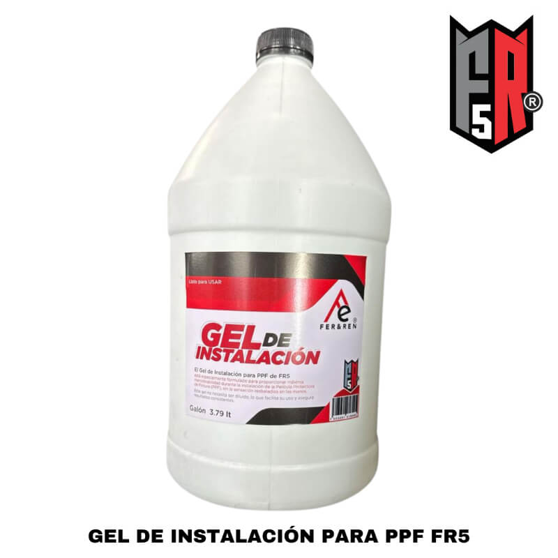 Gel de Instalación para PPF FR5– 1 Galón Americano (3.79 Lts) para Máxima Maniobrabilidad