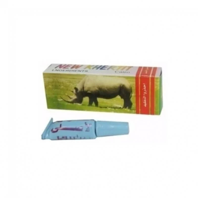 Rhino Azul: Crema Retardante para Eyaculación Precoz - Erección Fuerte y Duradera