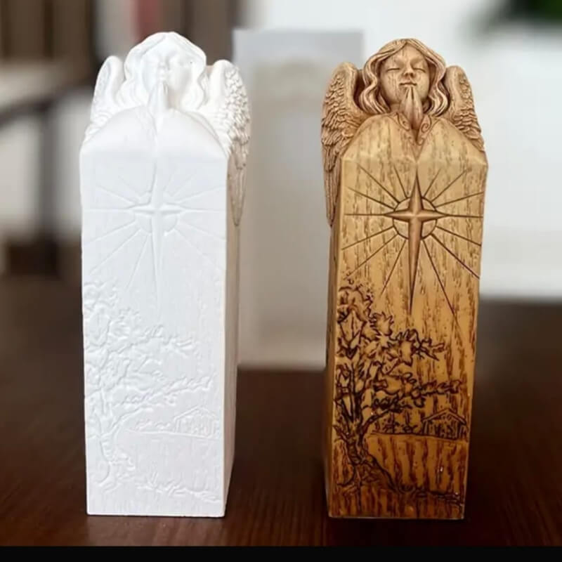 Molde de silicona de Ángel de oración para uso en velas, jabones, chocolate, resina, cemento, yeso.