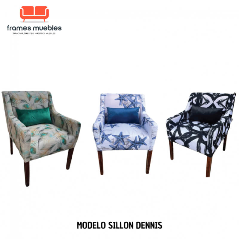 Sillón Modelo Dennis – Elegancia Personalizable para tu Hogar | Frames Muebles